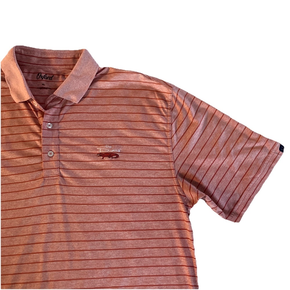 The Dunes OXFORD‎ GOLF Polo Shirt Men's XL Red Heather